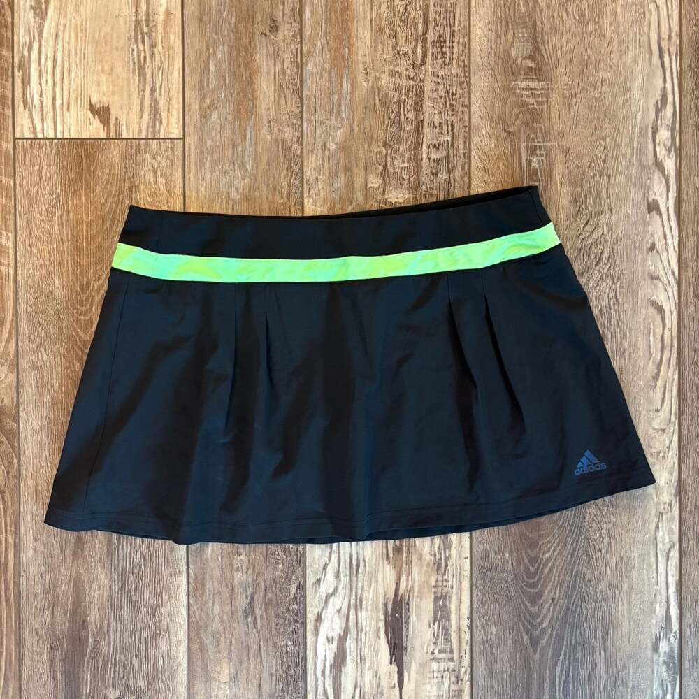 adidas Climalite Tennis Golf Skort Black with Built-In Shorts Womens Large